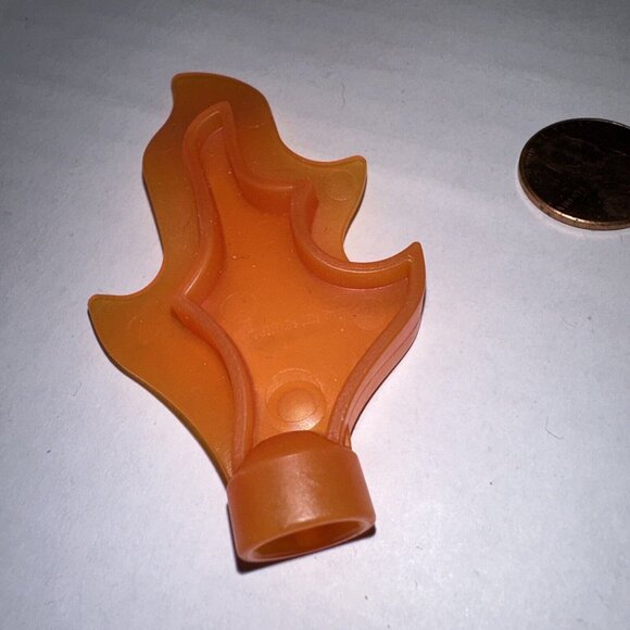 Lego Duplo Fire Flame Orange Translucent Blaze Replacement Piece for Fire House - Picture 5 of 6